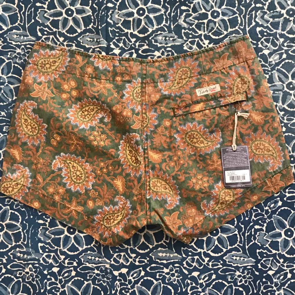 Faherty Brand All Day Short Indo Paisley Size 2